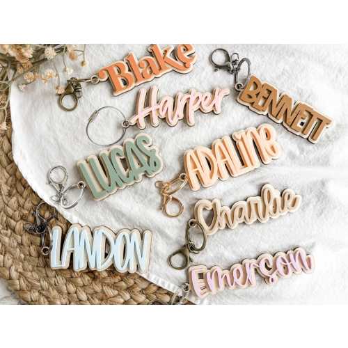 Backpack Name Tag, Kids Backpack Keychain, Kids Backpack Tags, Diaper Bag Tag, Kids Luggage Tag, Personalized Name Tag, Kids Name Keychain