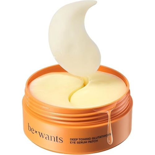 bewants Deep Toning Glutathione Eye Serum Patch | Korean Retinol and Caffeine Eye Patches | Advanced Glutathione Skincare Gel Patch | 60 Undereye Mask Patches