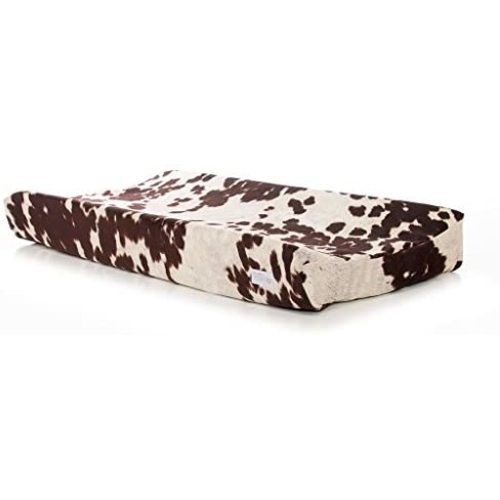 Western Cowboy Changing Pad Cover Super Soft Brown Cowhide
