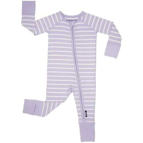 Baby Footie Pajamas, Viscose from Bamboo, Preemie & Newborn Sleepers, 2-Way Zipper PJs for Boys & Girls, 0–24 Months