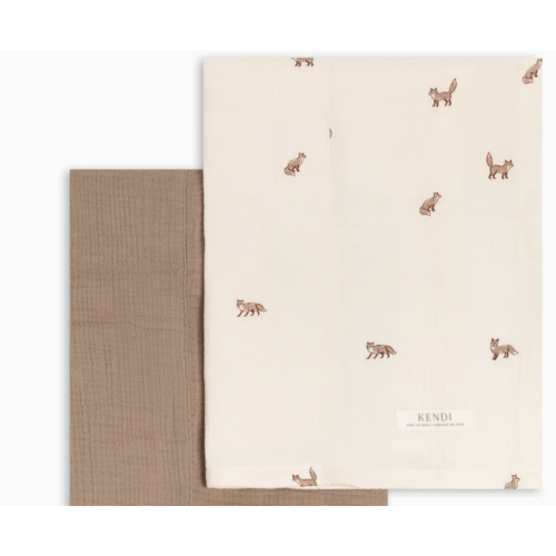 2-Pack Muslin Burp Cloths