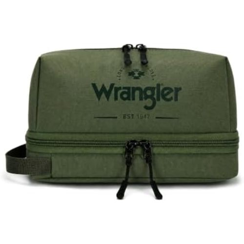 Wrangler Travel Toiletry Bag for Men Hanging Dopp Kit Waterproof