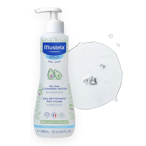 Mustela No-Rinse Micellar Cleansing Water for Babies - Made with Natural Avocado Perseose & Aloe Vera - Safely Cleans Baby's Face, Hands & Diaper Area - 1 or 2-Pack - Various Sizes