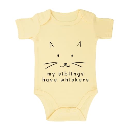 My Siblings Have Paws Bodysuit Baby Paws Romper Cat Whiskers Bodysuit Cute Baby Clothes Newborn Sibling Announcement Bodysuit