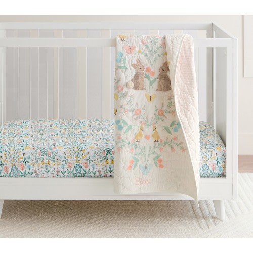 Blair Bunny Baby Quilt | Pottery Barn Kids