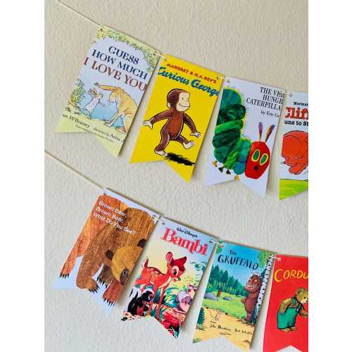 Storybook Banner, Baby Shower, Storybook Birthday, First Chapter, One For The Books, Chapter One, Book Banner, Book Garland, Book Cover