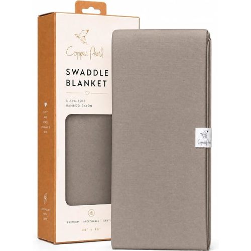 Copper Pearl Baby Swaddle Blanket - Premium Knit Baby Blanket, Large Soft Stretchy Receiving Blankets for Baby Boy and Girl, Swaddles for Newborn, Infant, and Toddler (Gobi)