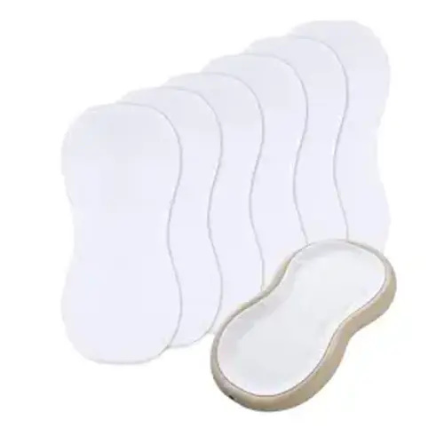 6 Pcs Changing Pad Liners Compatible with Keekaroo Peanut Changer, White