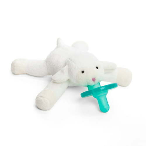 WubbaNub Lamb Infant Pacifier Holder