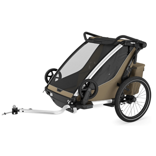 Thule Chariot Cross Bike Trailer Stroller 2 Seat, 2024, Faded Khaki