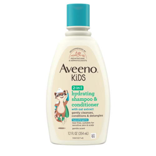 Aveeno, Kids 2-in-1 Shampoo and Conditioner, 12 Fl oz, Hydrating