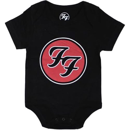 Foo Fighters Baby Grow Ff Band Logo Official Black 0 to 24 Months Size Large (12 Months)