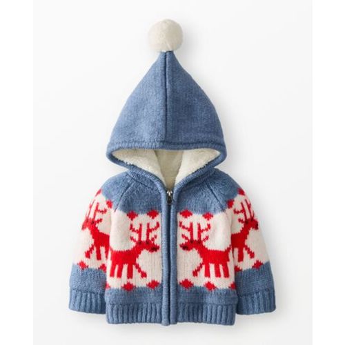 Baby Holiday Dear Deer Sweater Jacket