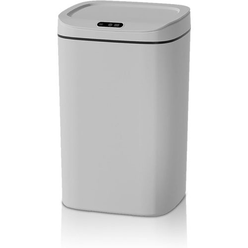 Automatic Motion Sensor Trash Can with Lid, 4.2 Gallon Touchless Smart Garbage Bin, Hands-Free Opening by Wave, Kick or Knee, USB Rechargeable, for Kitchen, Bathroom, Office, Bedroom