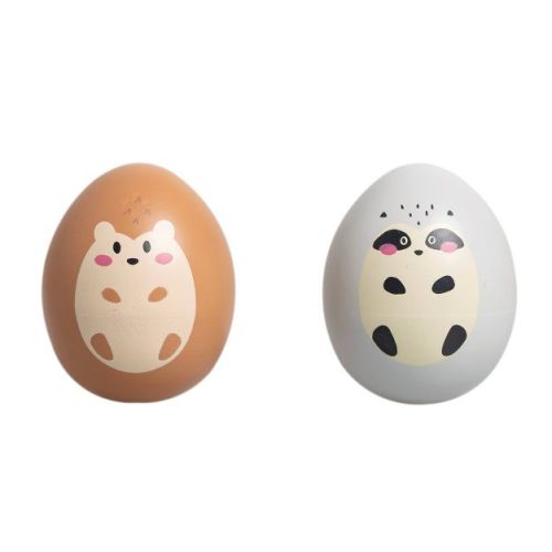 Pearhead Wooden Wobble Forest Animal Baby Toys - 6+Months - 2pc