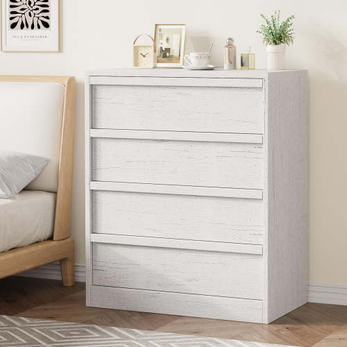 Modern 4-Drawer Dresser for Bedroom - Spacious Storage Cabinet - Versatile bedside table or Bedside Table for Living Room, Nursery, Entryway