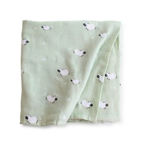 SARO Muslin Swaddle Blanket - 50% Bamboo & 50% Cotton, XL, OEKO-TEX® Certified & Eco-Friendly