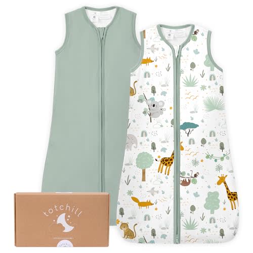 Baby Sleep Sack, 1.0 TOG Cozy Wearable Blanket, Soft Sleeping Bag with Zipper, Toddler Sleep Sack 0-3-6-12-24-3T