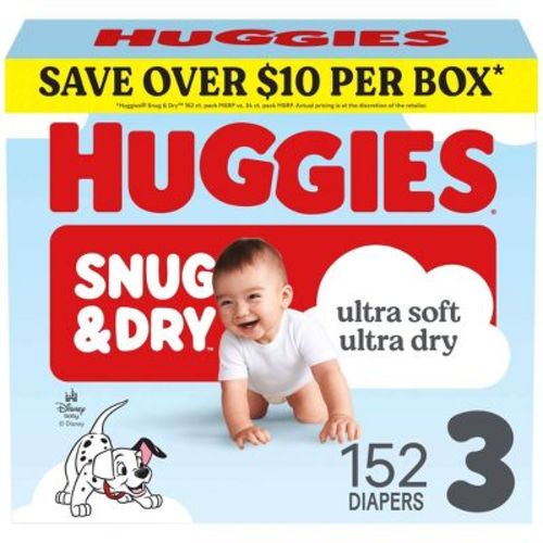 Huggies Snug & Dry Ultra Soft Diapers - Size 3 - 152ct