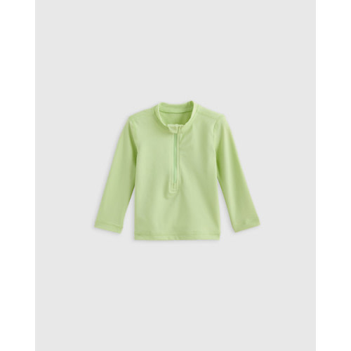 Long Sleeve Zip-Up Rash Guard - Baby in Watermelon Pink