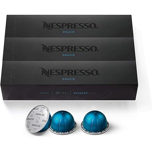 Nespresso Capsules Vertuo, Odacio, Medium Roast Coffee, 30-Count Coffee Pods, Brews 7.8oz