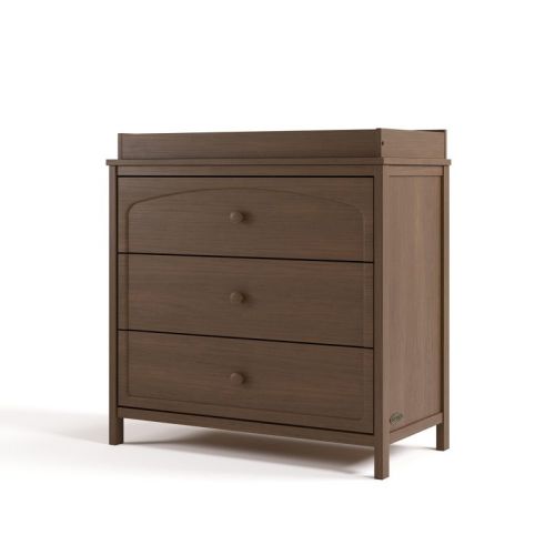 Graco Olivia 3 Drawer Dresser with Removable Changing Topper Hazelnut