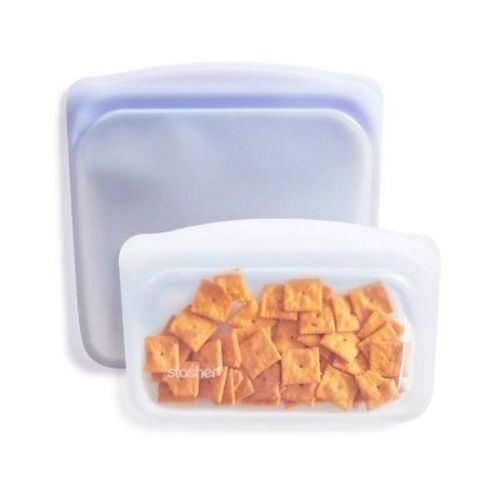 Stasher Premium Silicone Reusable Food Storage Sandwich & Snack Set - 2pk