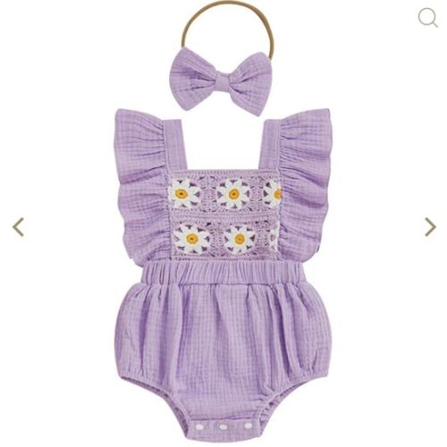 Crochet Daisy Romper