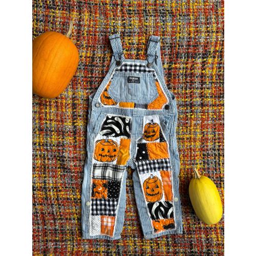 custom Halloween baby overalls