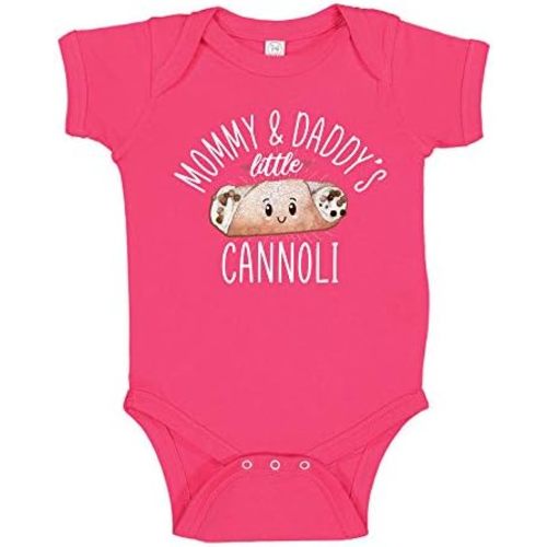 Mommy and Daddy's Little Cannoli Baby Bodysuit One Piece or Toddler Shirt Cute Italian Baby Clothes