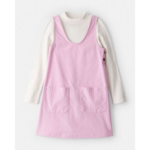 Girls Corduroy Dress Set - Pink/Ivory - Carter's | Carter's