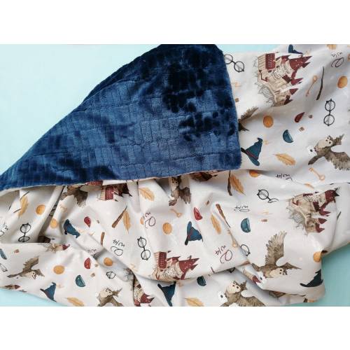 School of Magic Baby Blanket: Minky Faux Fur Crib Blanket