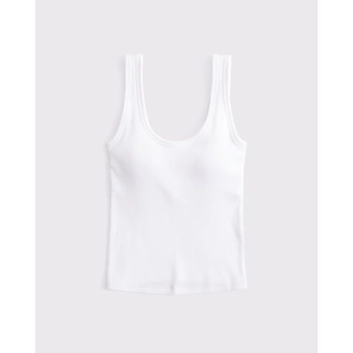Bra-Less Rib Scoop Neck Tank