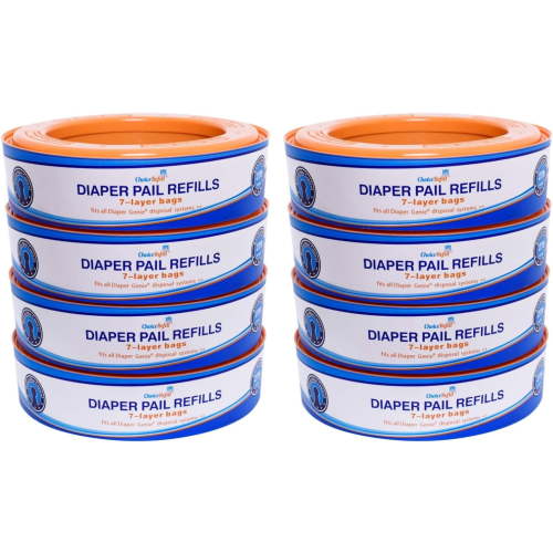 Compatible with Diaper Genie Pails, 4-Pack, 1080 count
