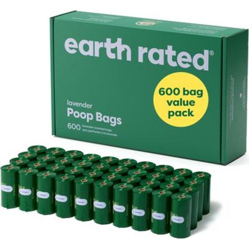 EARTH RATED Dog Poop Bags, Refill Rolls, Lavender Scented, 600 count - Chewy.com