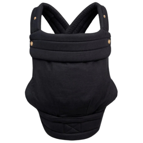 Mabē Monarch Ergonomic Baby Carrier Premium Cotton Structured for Newborn to Toddler Carrier with Hip-Healthy Design, 3 Carry Positions - Color: Ebony