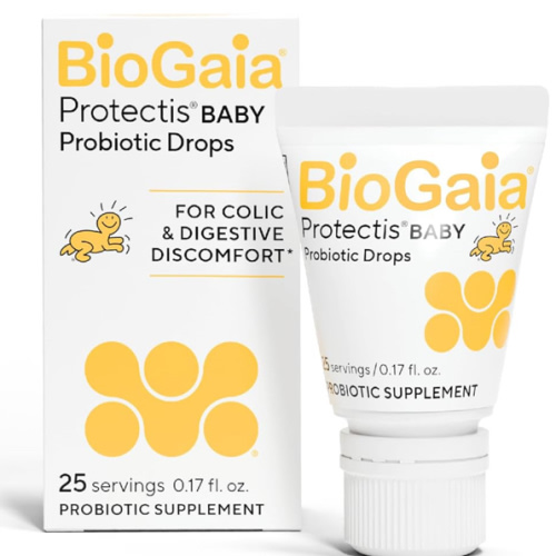 BioGaia Protectis Baby Probiotic Drops | Baby Essentials for Colic & Gas Relief | Safe for Newborns | Ease Crying, Fussing, Colic, Gas, Spit-ups & Constipation | No Dairy, Soy & Gluten | 5mL