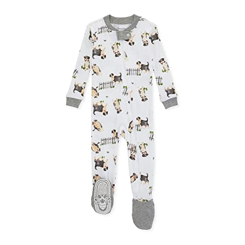 Burt's Bees Baby Baby Girls' Unisex Pajamas, Zip-Front Non-Slip Footed Sleeper Pjs, Organic Cotton