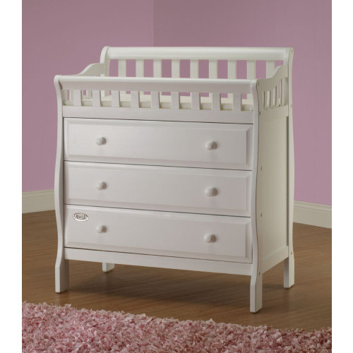 Harriet Bee Oneman Changing Table Dresser with Pad & Reviews | Wayfair