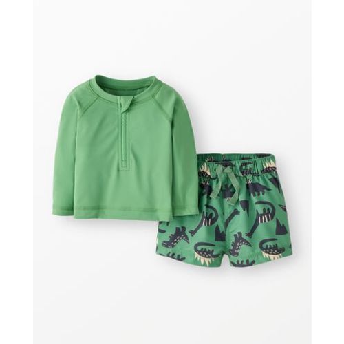 Baby Rashguard & Swim Trunks Set