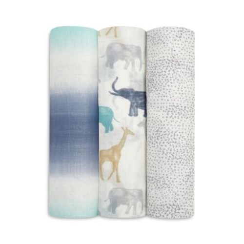 Aden and Anais 3 Pk. Silky Soft Printed Swaddles
