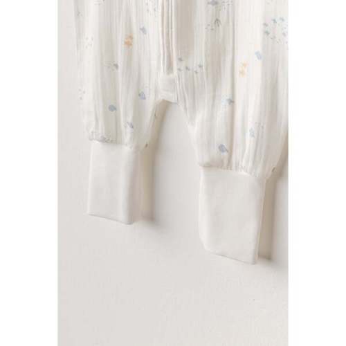 Ocean Sleeveless Muslin Romper, White - Andy Wawa | Maisonette
