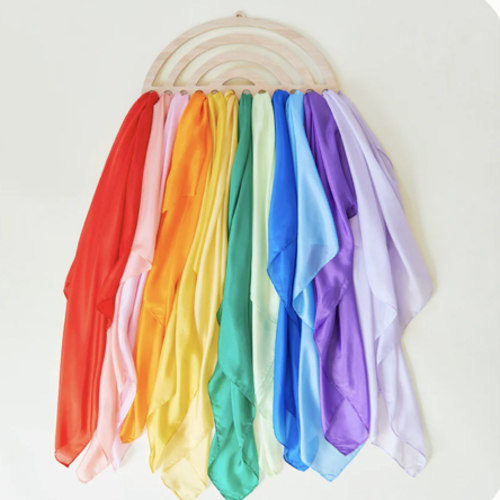 Large Rainbow Playsilk Display – Sarah's Silks