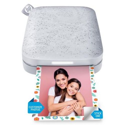 HP Sprocket Portable Photo Printer, Bluetooth Wireless Instant 2x3" Prints for iOS & Android, Pearl