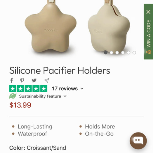 Silicone Pacifier Holders