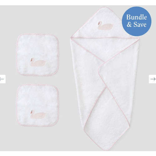 Baby Bath Bundle (3 pieces) - Swan