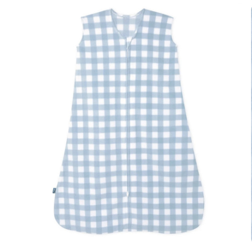 Blue Gingham Micro-Fleece Sleep Sack | Small | HALO