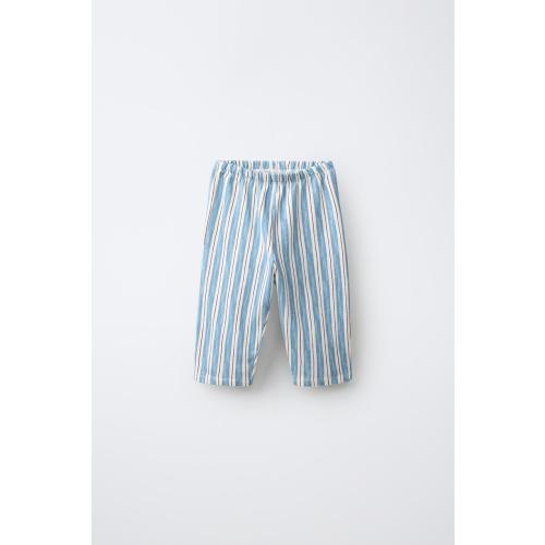 STRIPED PRINT TROUSERS - Sea green | ZARA United States