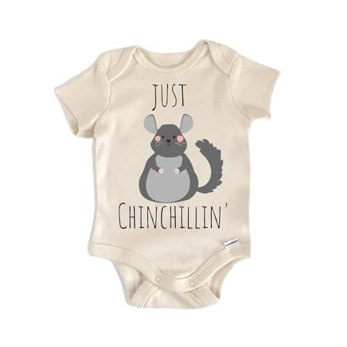 NOFO VIBES Chinchilla Animal Rodent - Baby Boy Girl Clothes Infant Bodysuit Funny Cute Newborn