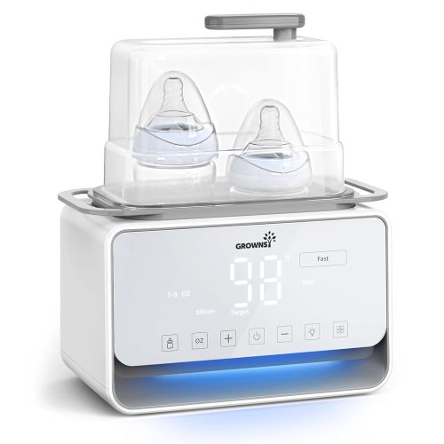 12-in-1 Fast Baby Bottle Warmer – Steam/Water Bath for Breastmilk & Formula